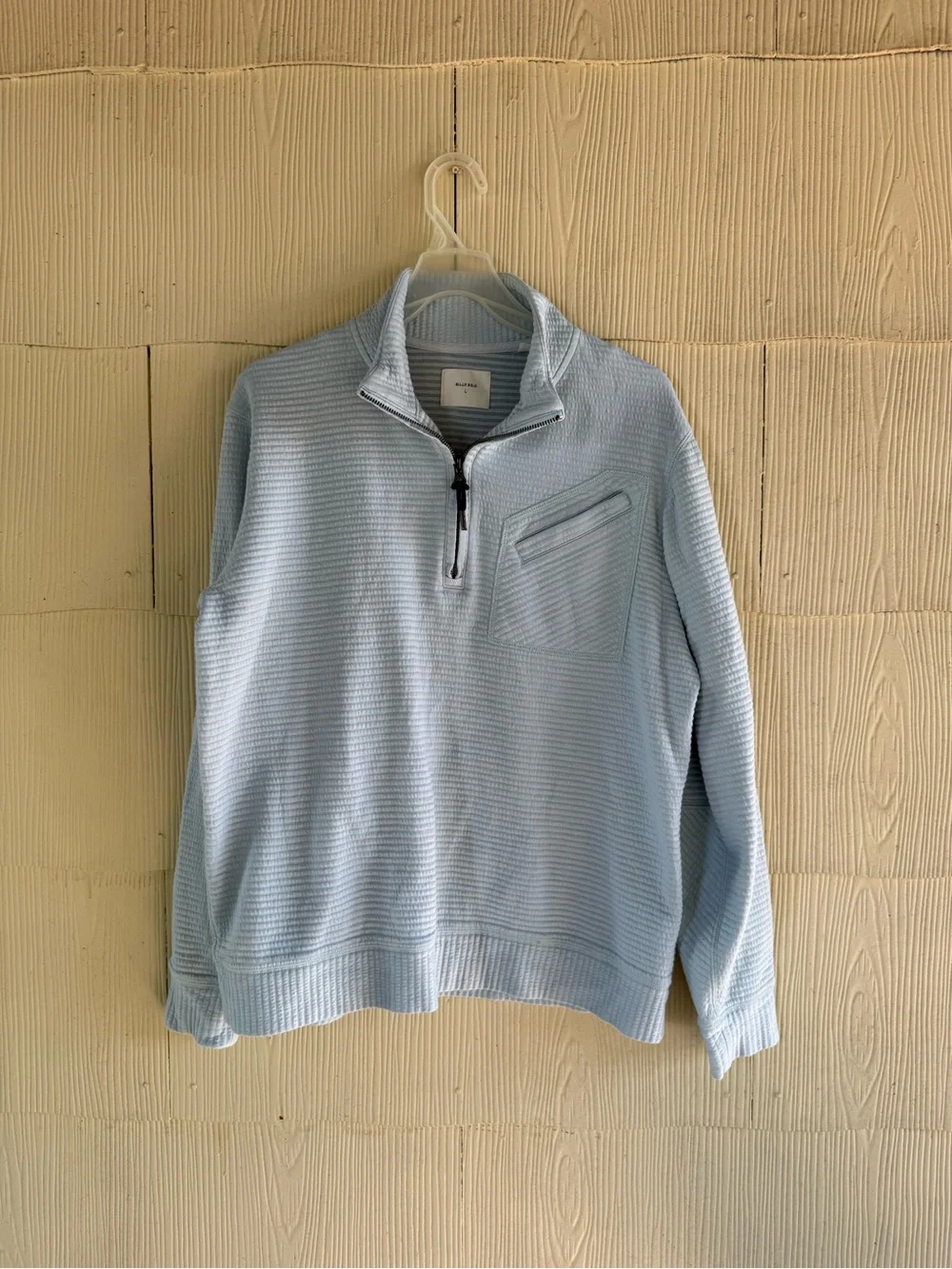 Quilted Half Zip Pullover Billy Reid
